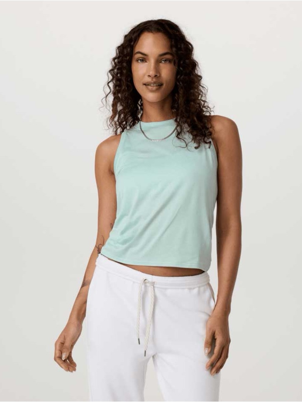 Vuori Women’s Energy Tank Top Light Aqua Blue Size M